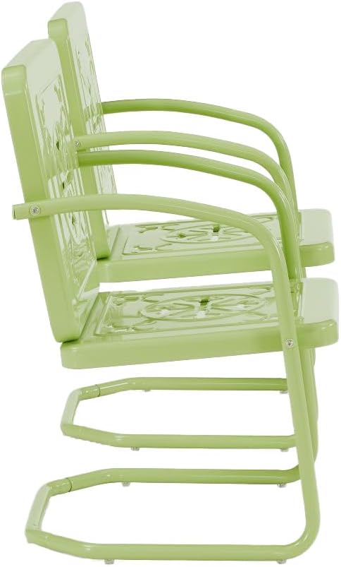 Crosley Furniture Azalea 2-Piece Outdoor Chair Set, Vintage Retro Metal Patio
