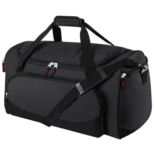 Uarition Gym Bag for Men - 55L Black Durable Large Duffle Bag for Travel, Workout, Fitness & Sport