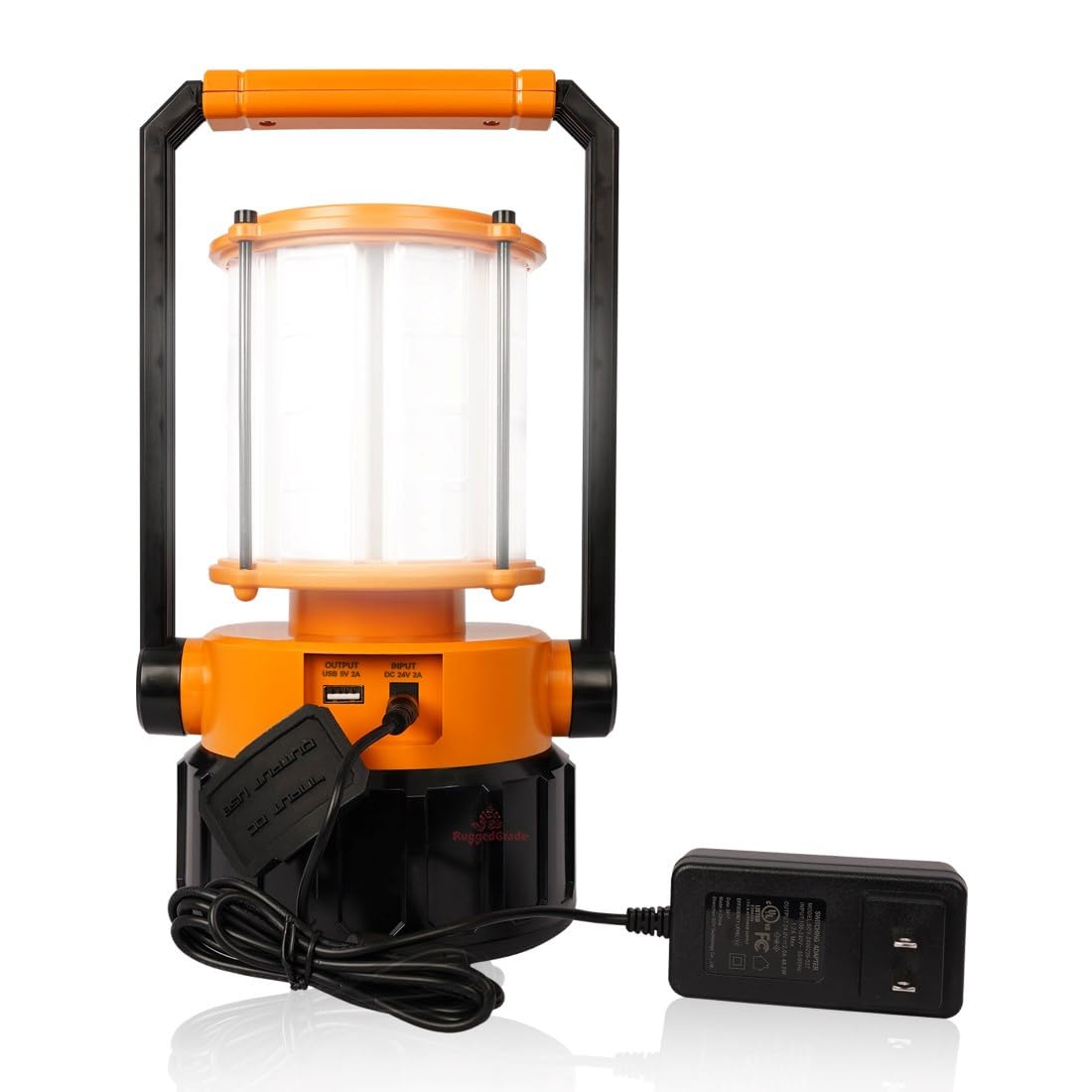 RuggedGrade 48W - Alria Series - Rechargeable LED Work Light - 4,000 Lumens -5000K Bright White - LED Construction Lights - Portable Lantern - UL Certified
