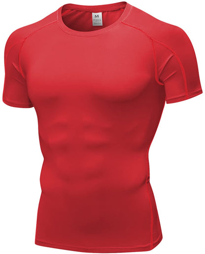 Men's Compression Shirt Short Sleeve Workout Shirts Cool Dry Athletic Baselayer T-Shirts Sports Running Tops Underwear