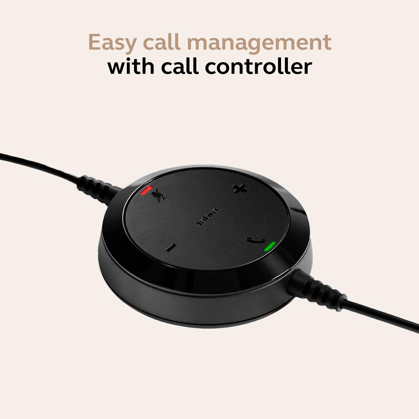 Jabra Evolve 20 Wired Headset (2025 Edition) - Dual-Ear Set for Office and Work from Home - Call Control - Certified for MS Teams - USB-C/A Connectivity - Black