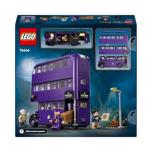 LEGO Harry Potter Knight Bus Adventure - Wizarding World Toy with 5 Collectible Minifigures plus Accessories incl. Wands - Prisoner of Azkaban Gift for 8+ Year Old Girls & Boys - 76446