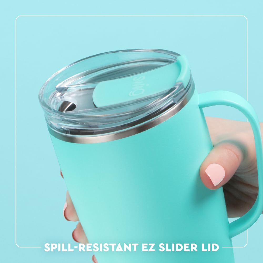 Swig Life 18oz Travel Mug, Insulated Tumbler with Handle and Lid, Travel Coffee Mug, Cup Holder Friendly, Stainless Steel 18 oz Tumbler, Nutcracker Insulated with Lid (Sugar Plum Soldiers)