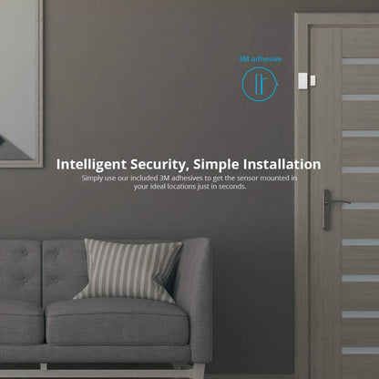 SONOFF SNZB-04 ZigBee Wireless Door and Window Sensor 2-Pack, Burglar Alarm for Home Security, Compatible with Alexa Google Home, SONOFF Zigbee Bridge Required