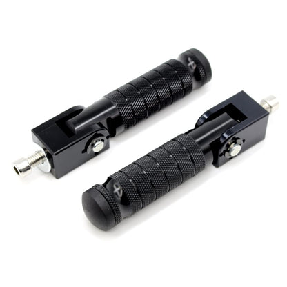 Universal Motorcycle Bicycle Folding Foot Pegs 90 Degree Foldable Electric Motorbike Ebike For Super73 S2/ZX/RX/R/S Passenger Footrests Rearsets Rear Set Footpegs foot Rest Pedals M8 Install Bolts