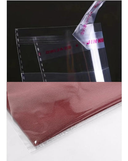 100 Pieces (9x12 Inch) Clear Plastic Bags for Packaging, Clothing & T-Shirts Strong Packing Self Adhesive Cellophane Bag