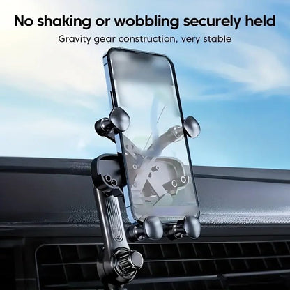 Magnetic Car Phone Holder,Minimal Dashboard Mount,[Strong Magnet][360° Rotation],Universal Smartphone Dash Stand Fit for iPhone 16 15 Pro Max Plus Mini,Samsung S24 S23 S22 Ultra Phone,Black
