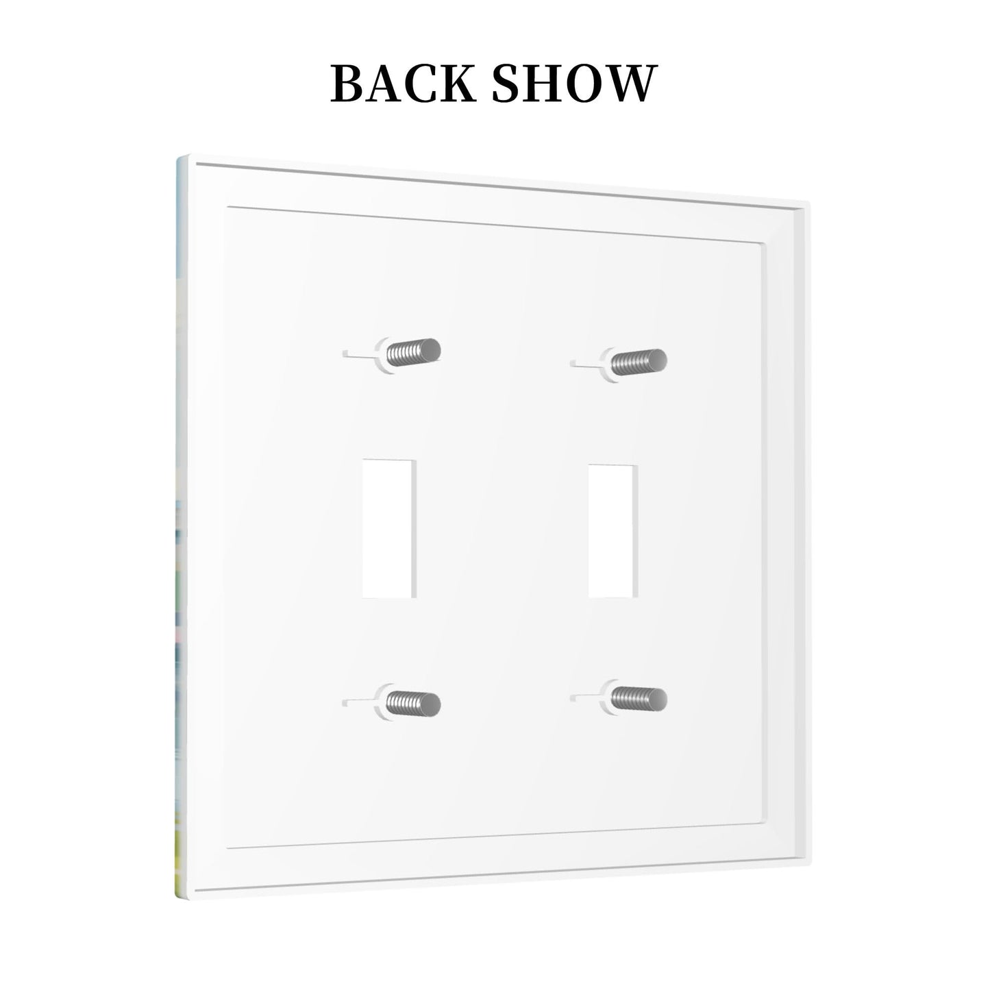 Decorative Art Light Switch Covers Beauty Reading by Castle 2 Gang Double Toggle Wall Plate Decorative Switchcover Electrical Switchplate for Home Decor