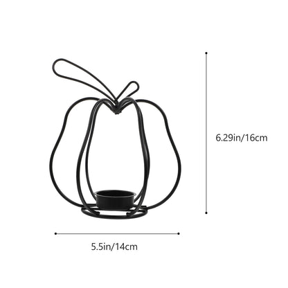 OSOLADY Creative Retro Iron Candlestick Holder Elegant Wrought Candleholder Ornament for Home Wedding Party Table Decoration Rustic Dinner Centerpiece