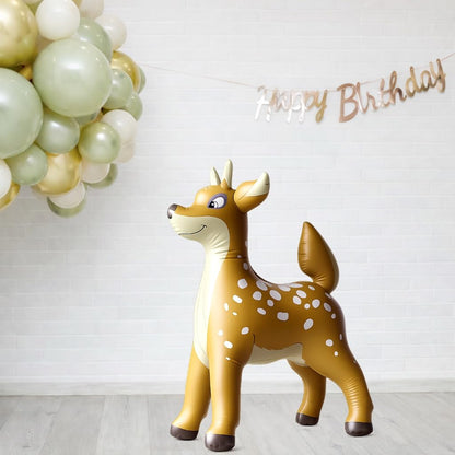 Jet Creations 36" Inflatable Christmas Deer – Large Blow-Up Reindeer Toy, Party Decoration, Birthday Prop, Holiday Yard Décor