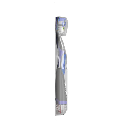 Colgate 360 Vibrate Charcoal Battery Operated Toothbrush Pack, Soft with 1 AAA Battery Included, Black, 2 Count