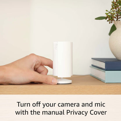 Ring Indoor Cam — Home or business security in 1080p HD video, White