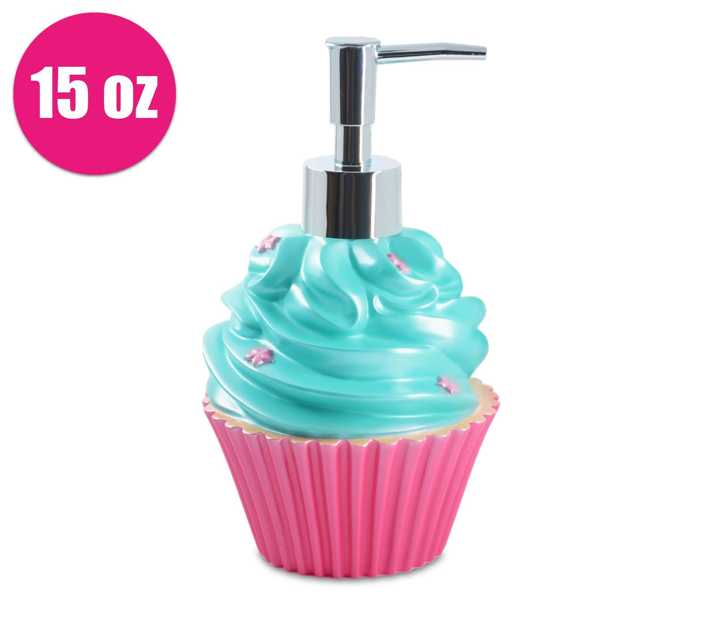 YangShiMoeed Bathroom Accessories Sets Organizer Complete with Milkshake Lotion/Soap Dispenser,Egg Tube Bath Cup/Tumbler,Donut Soap Dish,Cake Toothbrush Holder for Kids Bath Decor (Pink)