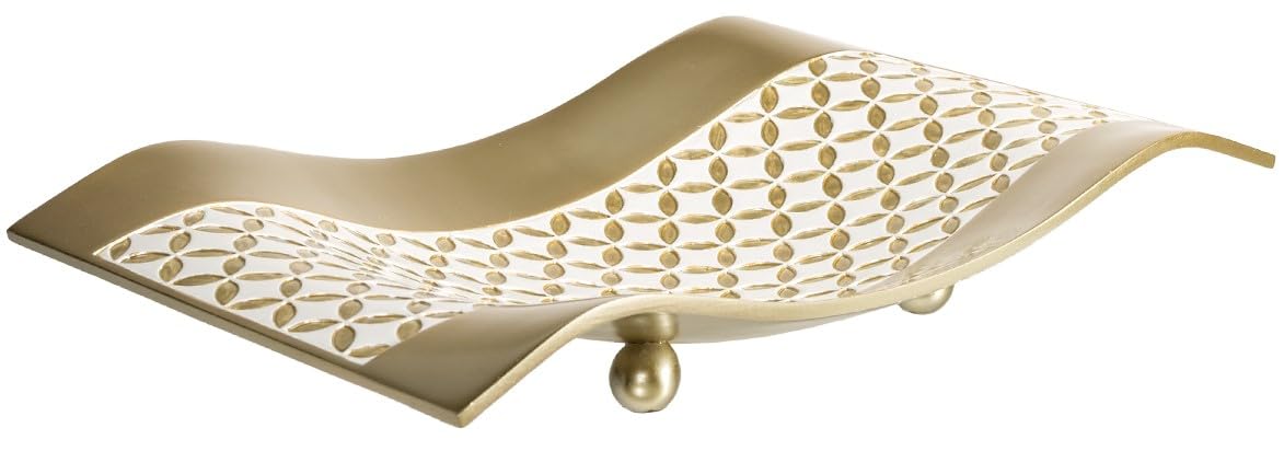 Creative Scents Schonwerk Diamond Lattice Decorative Table Decorations, Centerpieces for Dining/Living Room Table Decor Dish - Coffee Table Decor Best Wedding/Birthday Gift