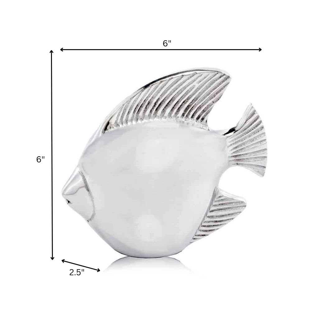 Pez Fish Sculpture, Sculpture, Fish, Underwater, Sea, Sea Life, Tabletop, Home or Office Decor, Water, Ocean, Decor, Aluminum Accessories