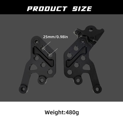 CHANGCHENG Motorcycle Foot Pedal Brackets Talaria Six Positions Rest Bracket Brace Support Adjustable for Talaria Sting MX3 MX4 Electric Dirt Bike Black