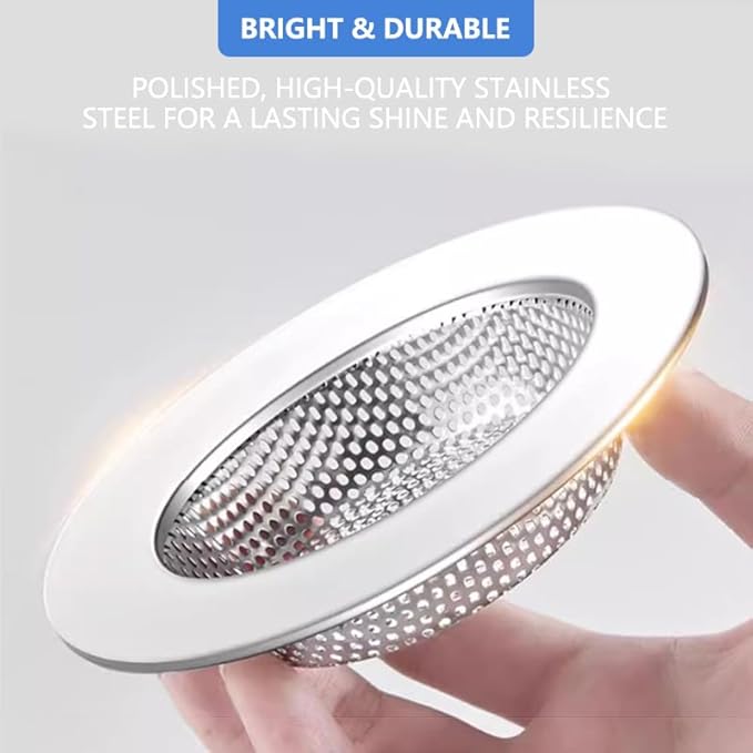 2 Pack Upgraded Double-Layer Kitchen Sink Strainer