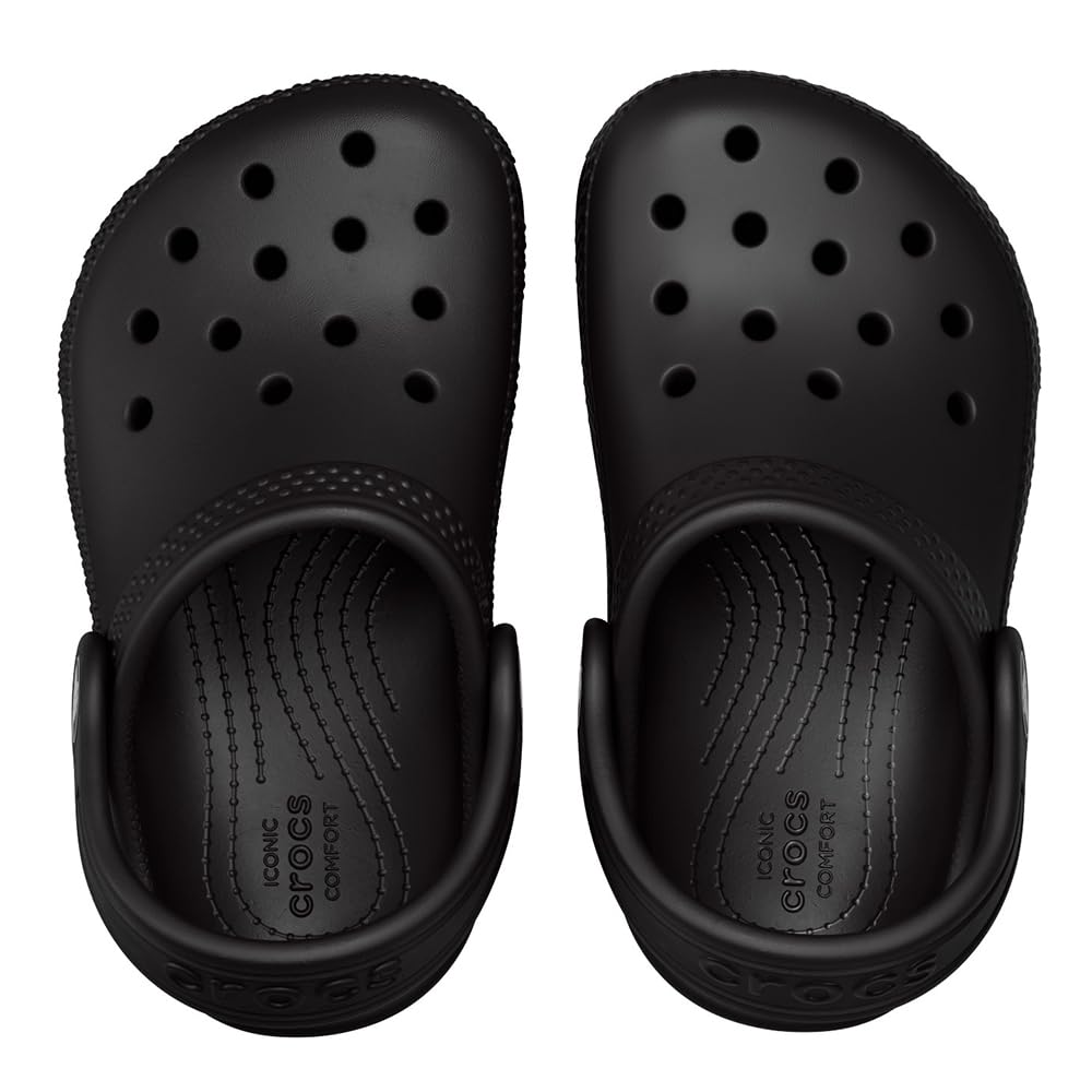 Crocs Unisex Junior Classic Clog K Clogs, Black, 5J UK