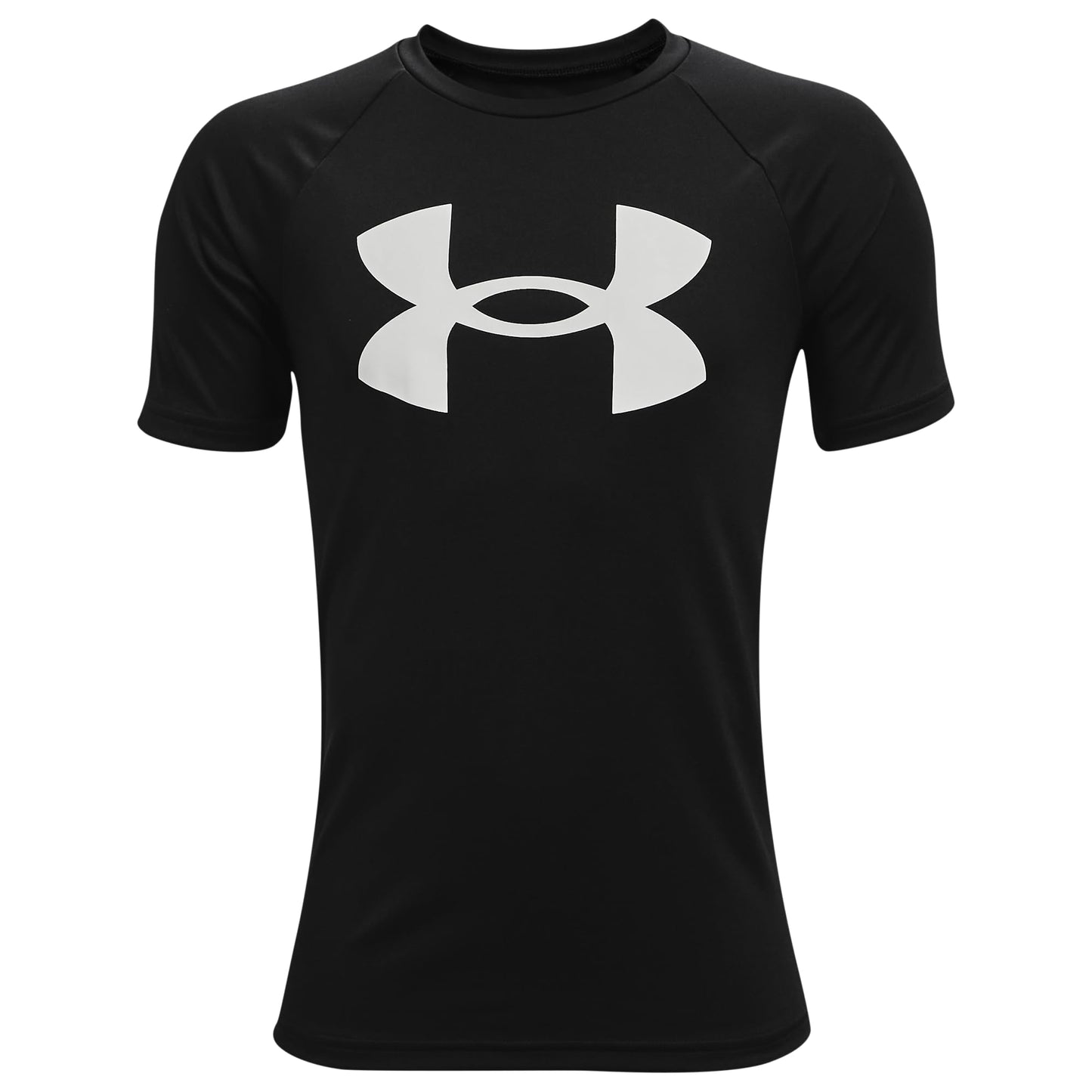 Under Armour Boys Tech Big Logo Short Sleeve T-Shirt , Black (001)/White , Large