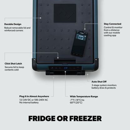Dometic CFX2 37-Liter Portable Refrigerator and Freezer, Powered by AC/DC