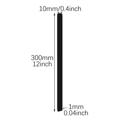RLECS 12PCS Beach Chair Silicone Strap 300x10x1mm Towel Retention Elastic Band Suitable for Sealing Food Bag Organising Data Cable Securing Dust Cover