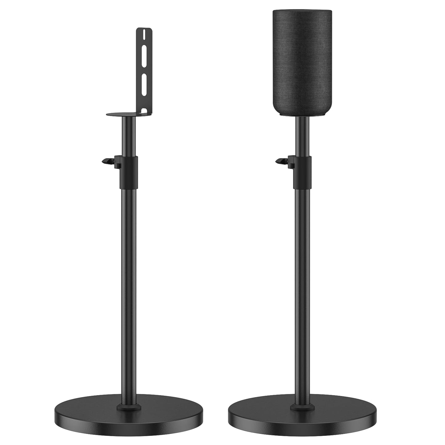 Adjustable Height Speaker Stands for Sony SA-RS5 Wireless Rear Speaker Stand - Heavy-Duty Floor Speaker Stands Pair for Sony SA-RS5 Speaker Stands with Cable Management