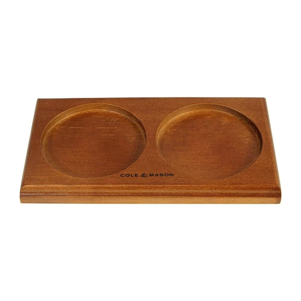 Cole & Mason Salt & Pepper Mill Tray, Brown Wood
