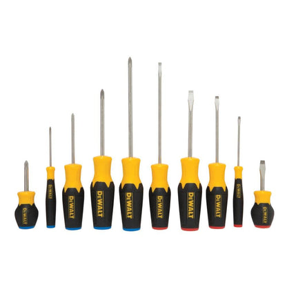 DEWALT DWHT62513 10 Piece Screwdriver Set,Yellow