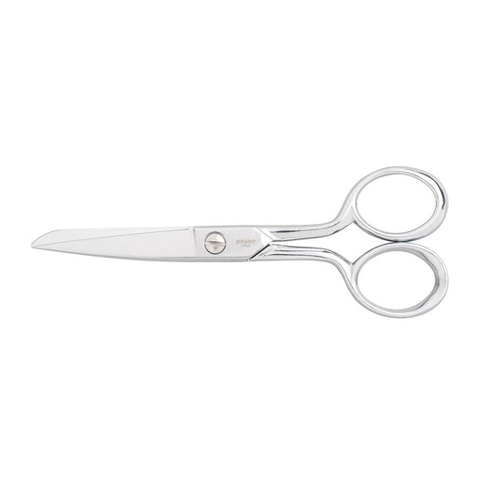 Gingher 5" Fabric Scissors, Premium Forged Steel Fabric Shears, Sharp Knife Edge Sewing Scissors for Cutting Cloth with Protective Sheath, Ambidextrous Design