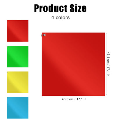 4pcs Horse Training Flag, 5.25 Feet Red Telescopic Flag Poles with 17.1x17.1inch Retractable Horse Training Equipment Horse Flag (Four Colors)