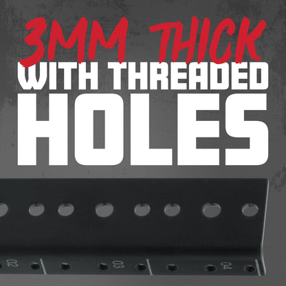 Gator Rackworks Heavy Duty Steel Rack Rail Set, 4U Rack Size (GRW-RACKRAIL-04U)