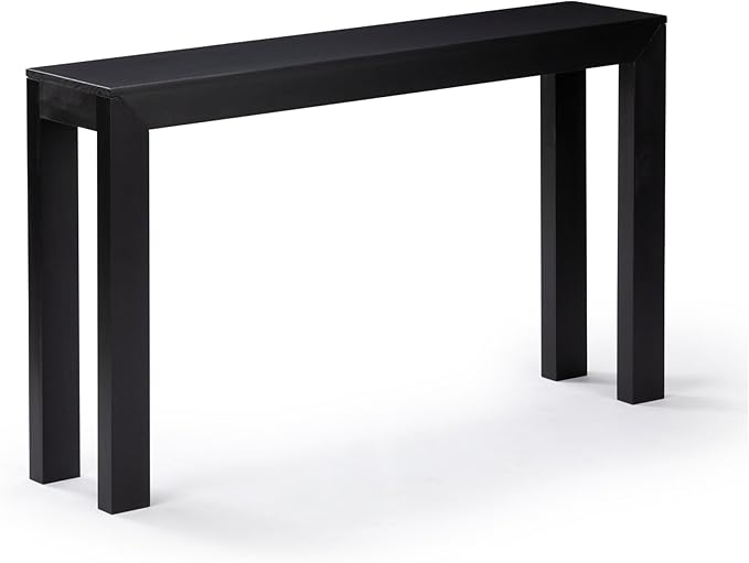 Plank+Beam Modern Solid Wood Console Table, 56 Inch, Sofa Table, Narrow