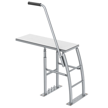 THOOUM 31.5" Rise Dock/Boat/Deck Diving Board Platform with Hand Rail, Heavy Duty Boarding Platform with Foam Pad Surface for Diving