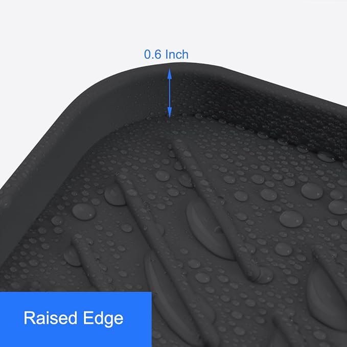 Sponge Holder with Drain Spout, Silicone Sponge Tray