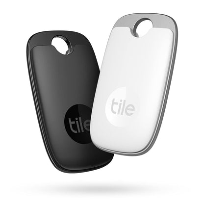 Tile Pro (2022) Bluetooth Item Finder, Pack of 2, 120 m Finding Range, Compatible with Alexa and Google Smart Home, iOS and Android Compatible, Find Your Keys, Remotes and More, Black/White