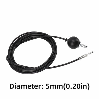 MOPFOL Steel Wire Rope 5mm Diameter - Heavy Duty Fitness Pulley Cable for Home Gym Equipment, Triceps Biceps Back Muscle Training(5meter)