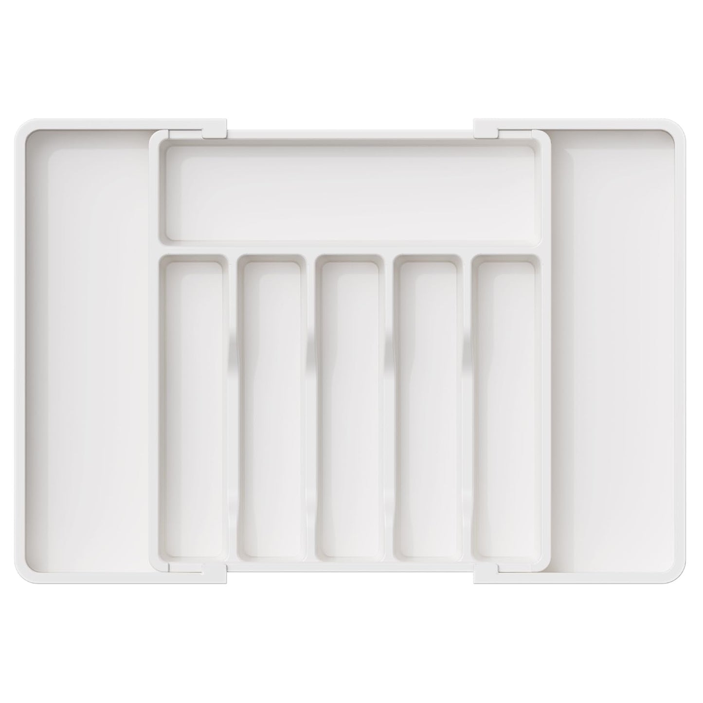 Lifewit Silverware Drawer Organizer, Expandable Utensil Tray for Kitchen, BPA Free Flatware and Cutlery Holder, Adjustable Plastic Storage for Spoons Forks Knives, 8.5"-14.1" x 12.1", Black