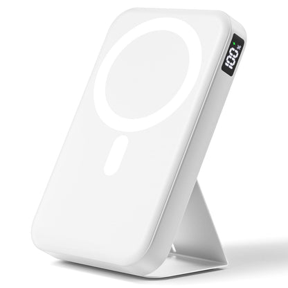Magnetic Portable Charger, 10000mAh Wireless Power Bank with 20W USB-C Fast Charging, Foldable Stand & LED Display Magnetic Battery Pack, Compatible with iPhone 16/15/14/ All Series