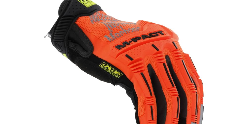 Mechanix Wear Hi-Viz M-Pact® Gloves (X-Large, Fluorescent Orange)