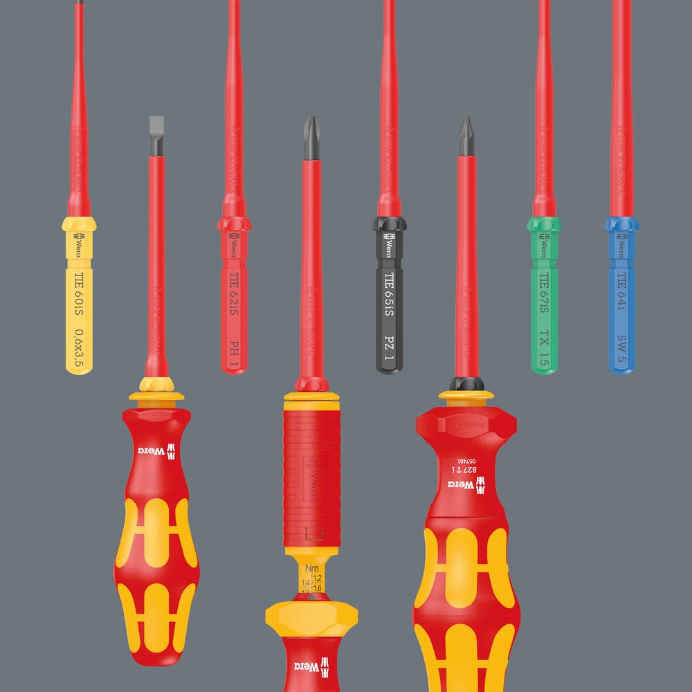 Wera Kraftform Kompakt VDE 7 Universal 1 Tool Finder Interchangeable Screwdriver Set 7 Pieces | 05006600001