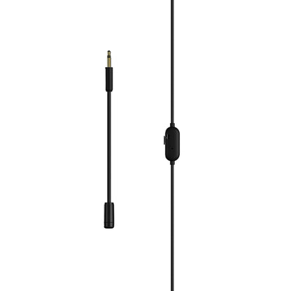 SteelSeries Tusq Gaming Earphones with Detachable Microphone Noise Cancelling for PC/PS/Switch/Smartphone,Ear-Hook,Black,3 Settings to Fit Your Ear Size