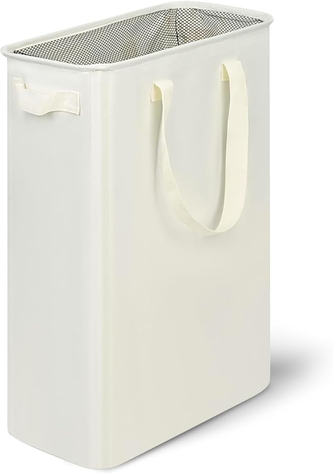 Slim Laundry Hamper, 48L Ultra Thin Collapsible Laundry Basket