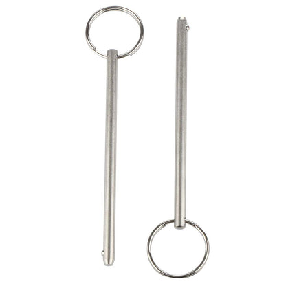 2 Pack Quick Release Pin, Diameter 0.236"(6mm), Overall Length 4.7"(120mm), Usable Length 4.13"(105mm), Full 316 Stainless Steel, Bimini Top Pin, Marine Hardware