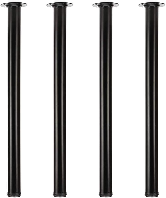 QLLY 29.5 inch / 75cm Adjustable Metal Desk Legs, Heavy Duty Furniture Table