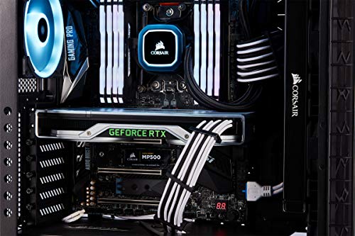 CORSAIR CP-8920224 Premium Individually Sleeved PSU Cables Pro Kit – Black, 2 Year Warranty, White