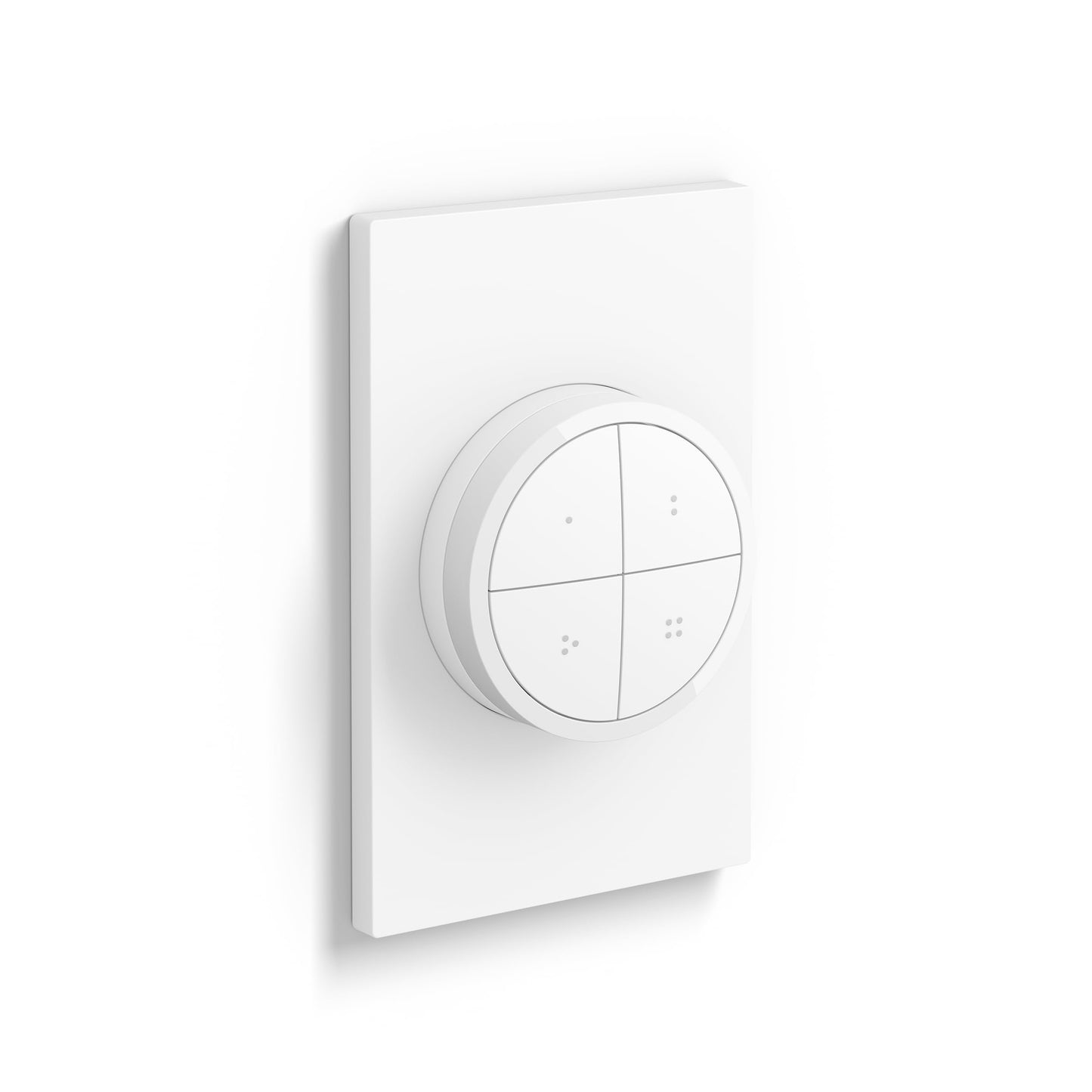 Philips Hue Wall Tap Dial Light Switch, Portable, White - 1 Pack - Requires Hue Lights and Hue Bridge - Smart Home - Easy, No-Wire Installation