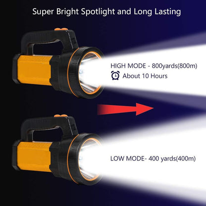 Super Bright Rechargeable Led Torch with Lantern, Large Capacity Long Lasting, High Power High Lumens Portable Handheld Spotlight Flashlight, Powerful Searchlight,for Home Camping