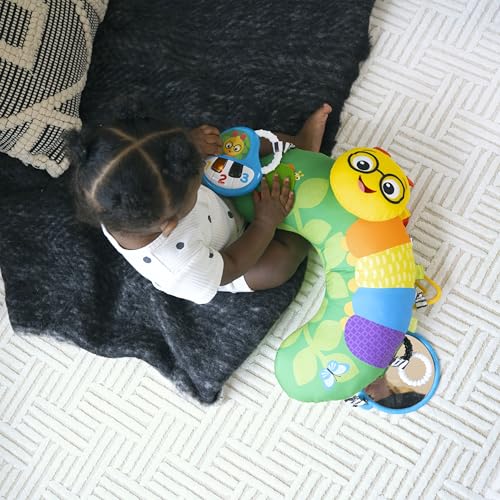 Baby Einstein, Cal-a-Pillow, Tummy Time Activity Pillow, Multisensory, Cal The Caterpillar, Ages 0+ Months