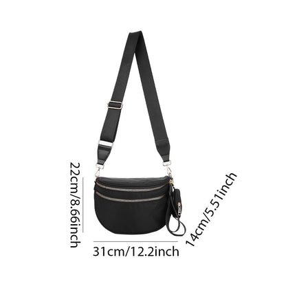 Checkered Crossbody Bum Bags for Women Nylon Checkered Purse Checkerboard Fanny Pack