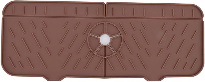 OUKENS Sponge Holder for Kitchen Sink, Silicone Faucet Mat for Kitchen Sink